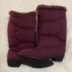 Women's Maroon Winter Boots